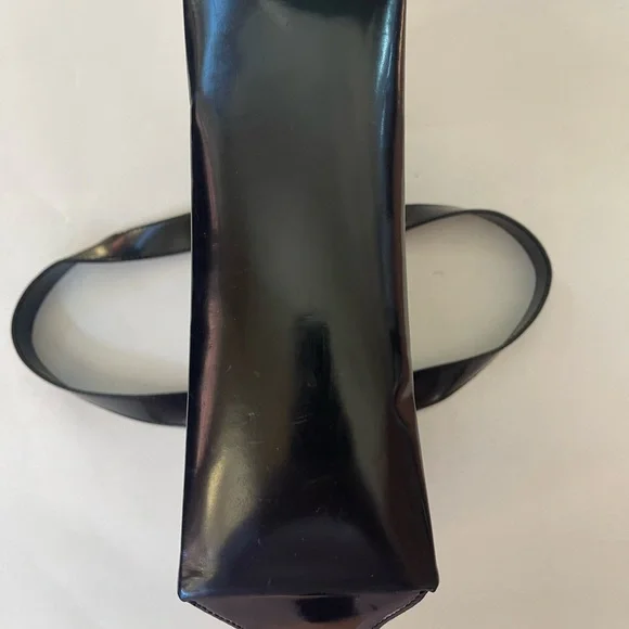 Celine Navy Blue Patent Leather Small Tote - Picture 4 of 11